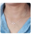 Letter N Silver Necklace SPE-5528